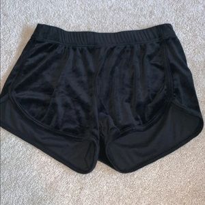 Black Velvet Shorts